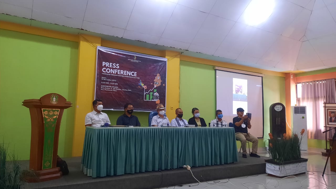 GPPK melakukan konferensi pers di Pontianak, Sabtu (12/11/2022). (Istimewa)